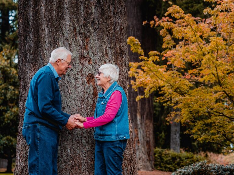 older couple, grandfather, grandmother, grandparents, tree, fall, autumn, happy, joyful, white hair, intimate, close, white, couple, husband, wife, married, marriage, sitting, holding hands, park, older couple, older couple, older couple, older couple, older couple, grandparents, grandparents, grandparents